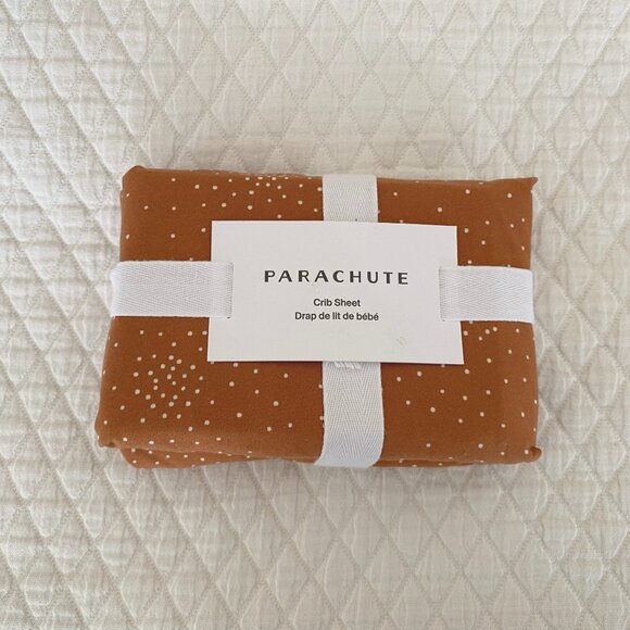 NWT Parachute Percale Crib Sheet in Terra Confetti - Picture 2 of 5
